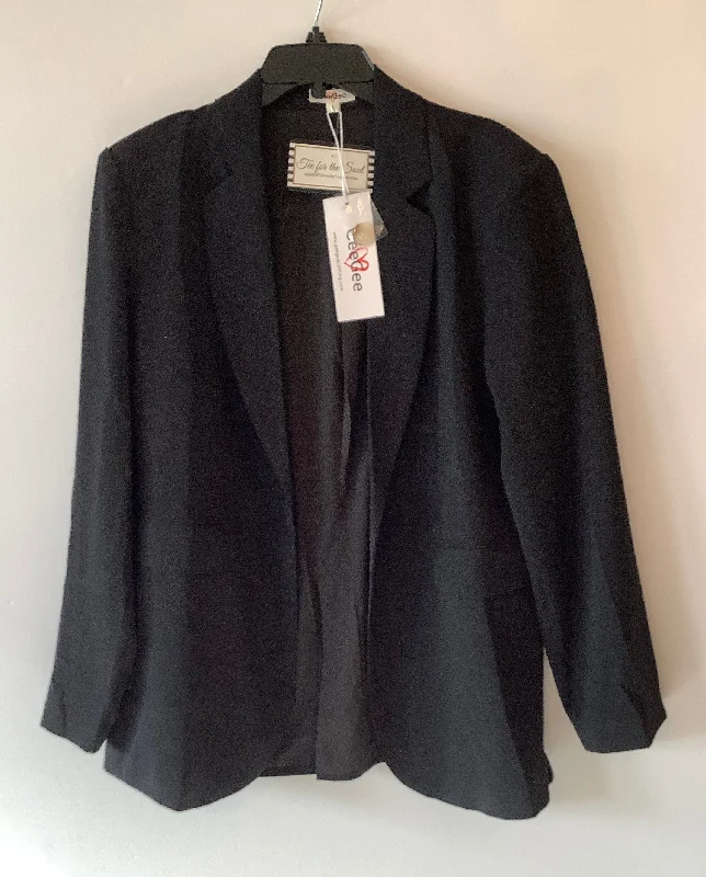 Women's Double-breasted Trend Blazers -Blazer By Cme In Black, Size: L