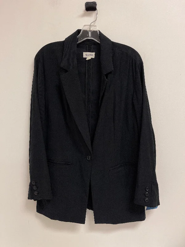Women's Checkered Blazers -Blazer By Open Edit In Black, Size: M