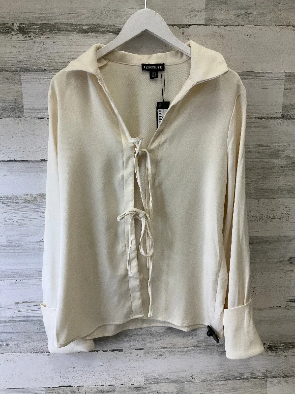 Women's Stylish Wool Winter Blazers -Blazer By Pretty Little Thing In Cream, Size: M