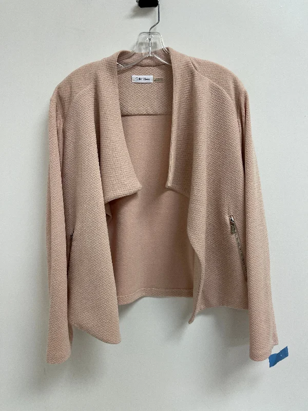 Women's Oversized Blazers -Blazer By Calvin Klein In Pink, Size: L