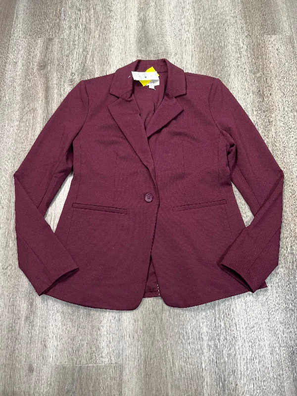 Women's Polyester Blazers -Blazer By Loft In Red, Size: Xs