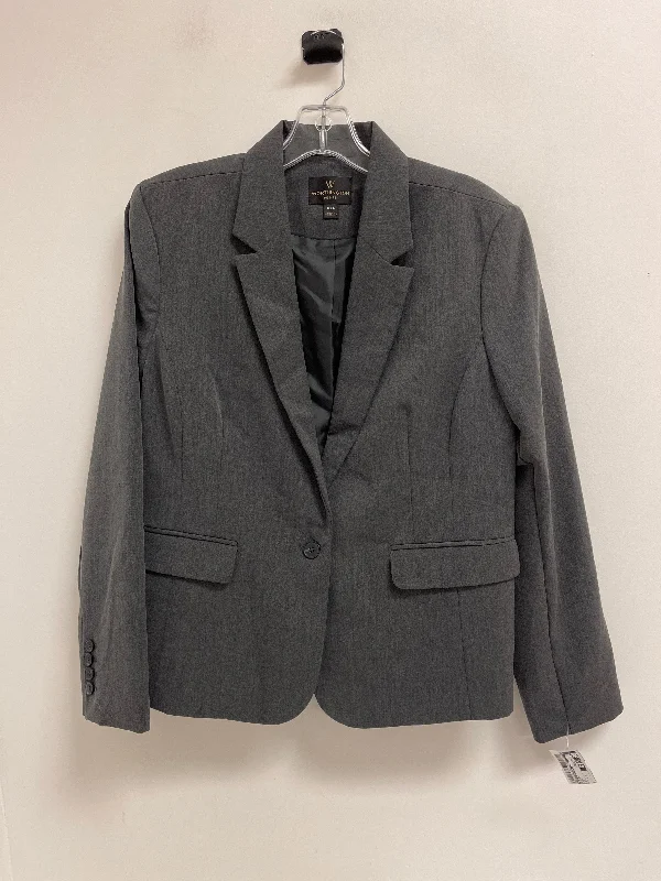 Women's Oversized Blazers -Blazer By Worthington In Grey, Size: Xlp