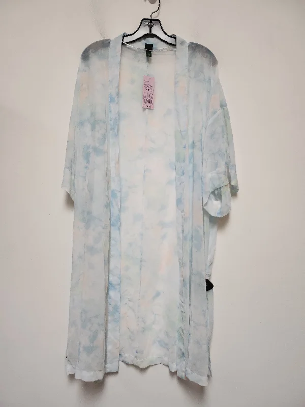 Kimono for Outdoor Gatherings-Tie Dye Print Kimono Wild Fable, Size Osfm