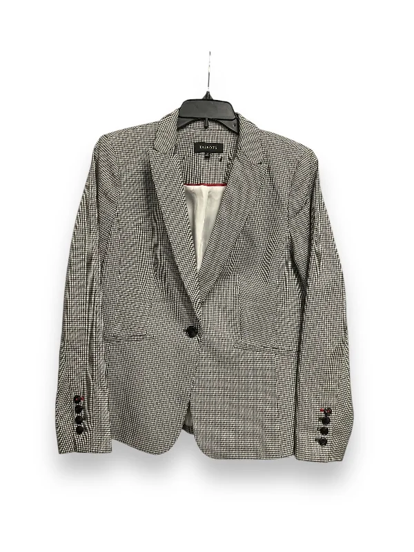 Women's Checkered Winter Blazers -Blazer By Talbots In Black & White, Size: S