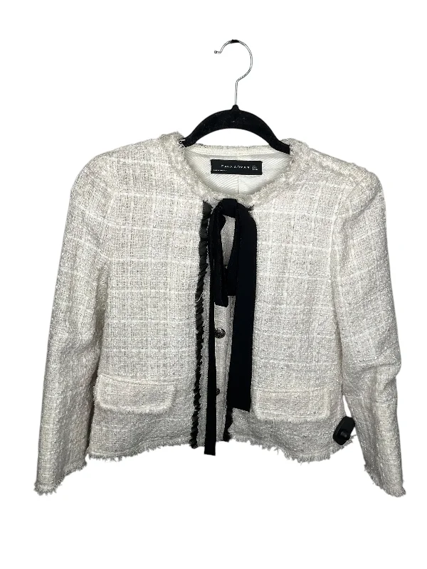 Women's Cozy Knitted Blazers -Blazer By Zara Women In Cream, Size: S