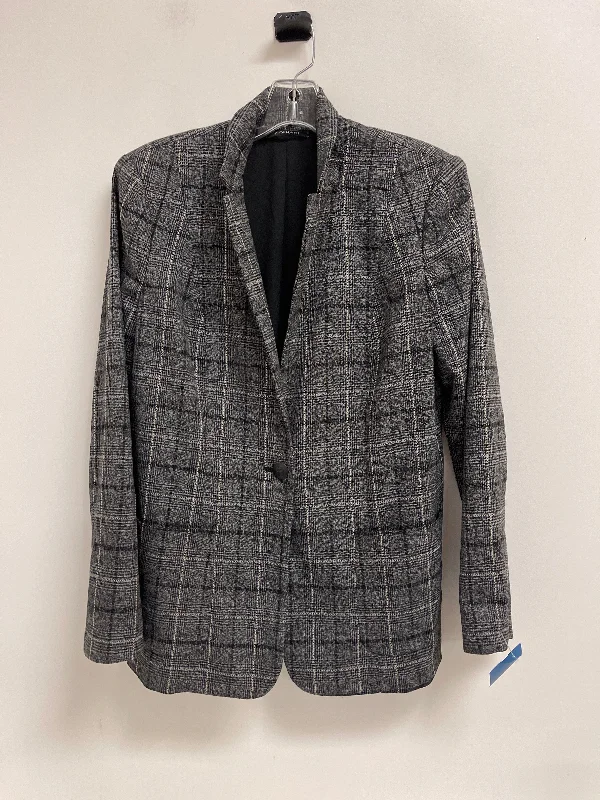 Women's Peacoats -Blazer By Tahari By Arthur Levine In Grey, Size: M