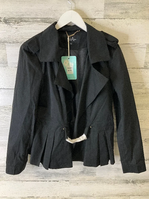 Women's Blazers for Cool Weather -Blazer By Clothes Mentor In Black, Size: L