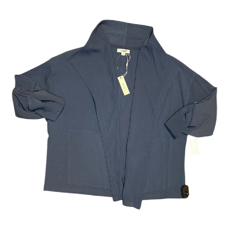 Women's Double-breasted Work Blazers -Blazer By Max Studio In Blue, Size: S