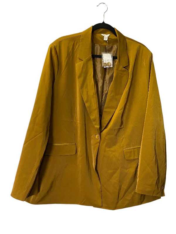Women's Stylish Winter Blazers -Blazer By Cato In Bronze, Size: 3x