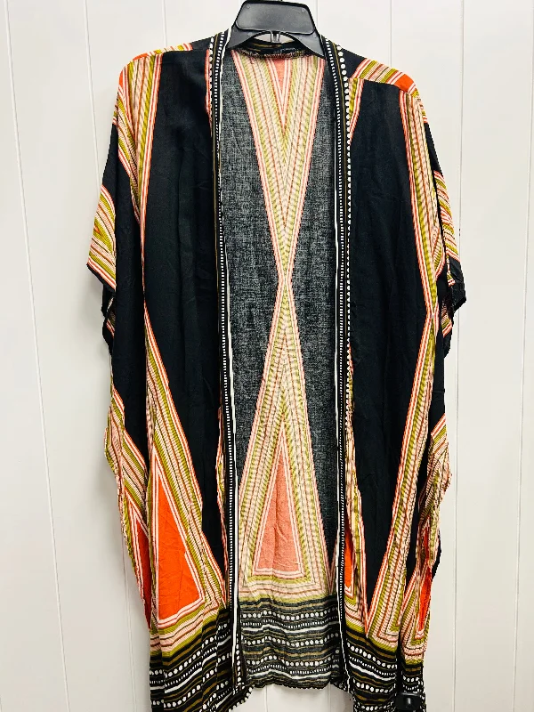 Traditional Kimono-Kimono By Zanzea In Black & Orange, Size: L