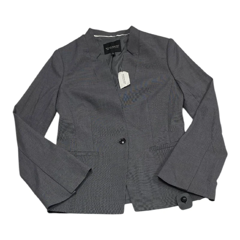 Women's Bright Colored Work Blazers -Blazer By Banana Republic In Grey, Size: Xs