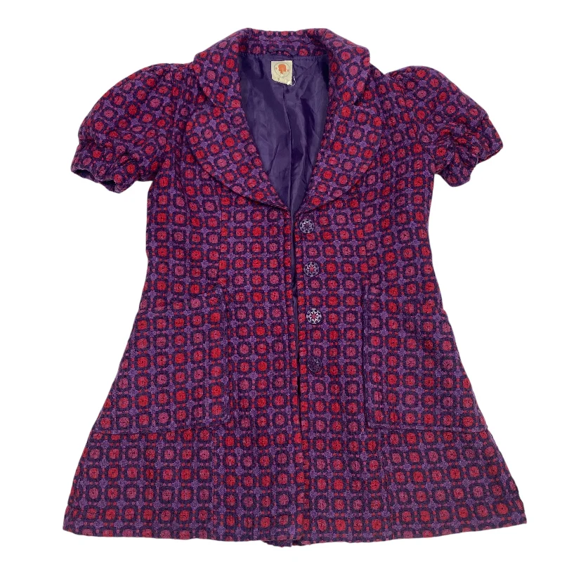 Women's Winter Business Blazers -Blazer By Tulle In Purple, Size: Xl