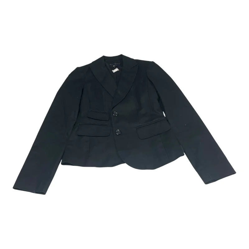 Women's Checked Blazers for Business -Blazer By Banana Republic In Black, Size: S