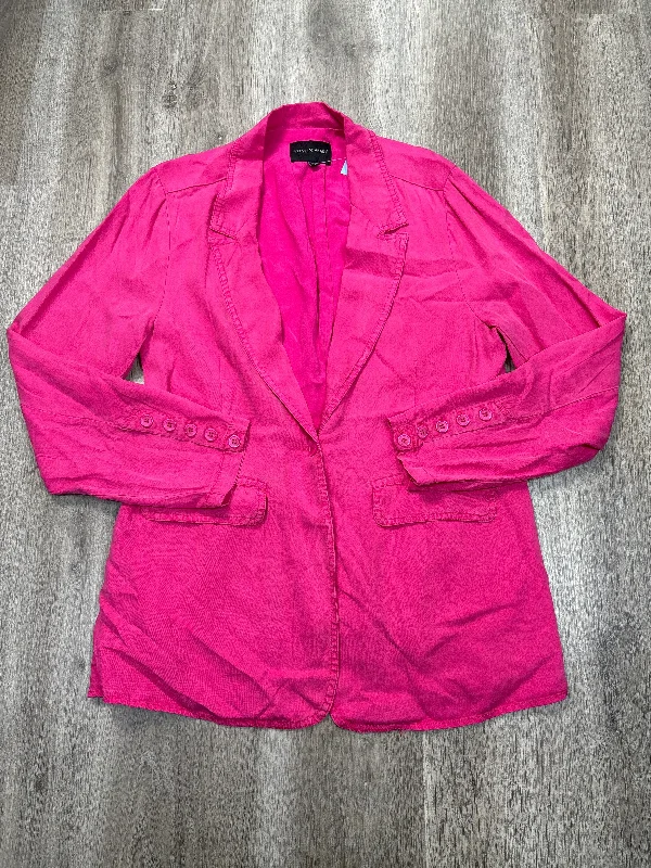 Women's Silky Satin Blazers -Blazer By Velvet Heart In Pink, Size: L
