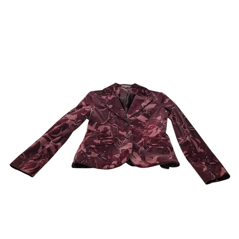 Women's Embellished Blazers -Blazer By Ann Taylor In Purple, Size: S