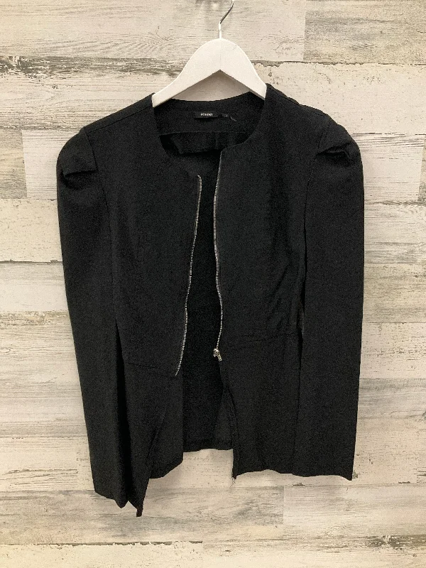 Women's Blazers with Unique Prints -Blazer By Poetry In Black, Size: L