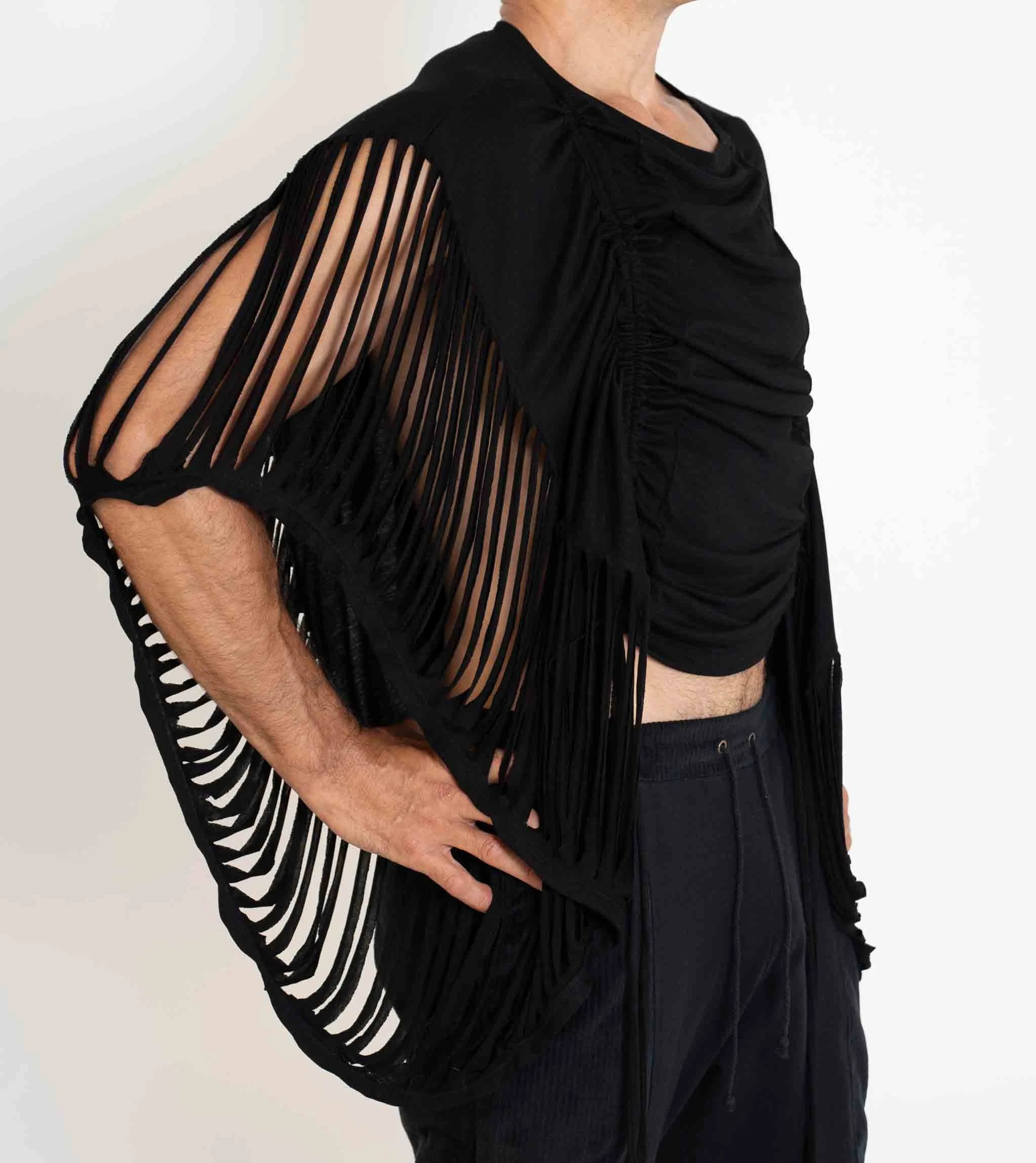 Kimono for Holiday Wear-Slash Kimono Top