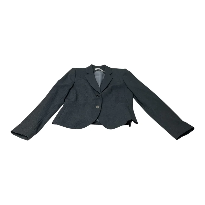 Women's Blazers with Embellishments -Blazer By Calvin Klein In Grey, Size: Mp