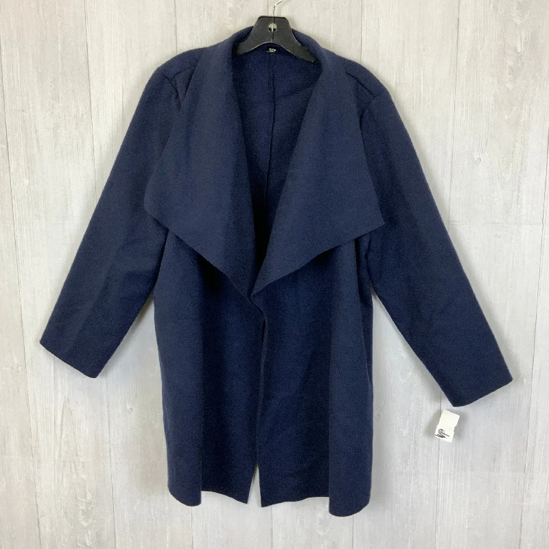 Women's Boxy Blazers -Blazer By Shein In Navy, Size: 1x