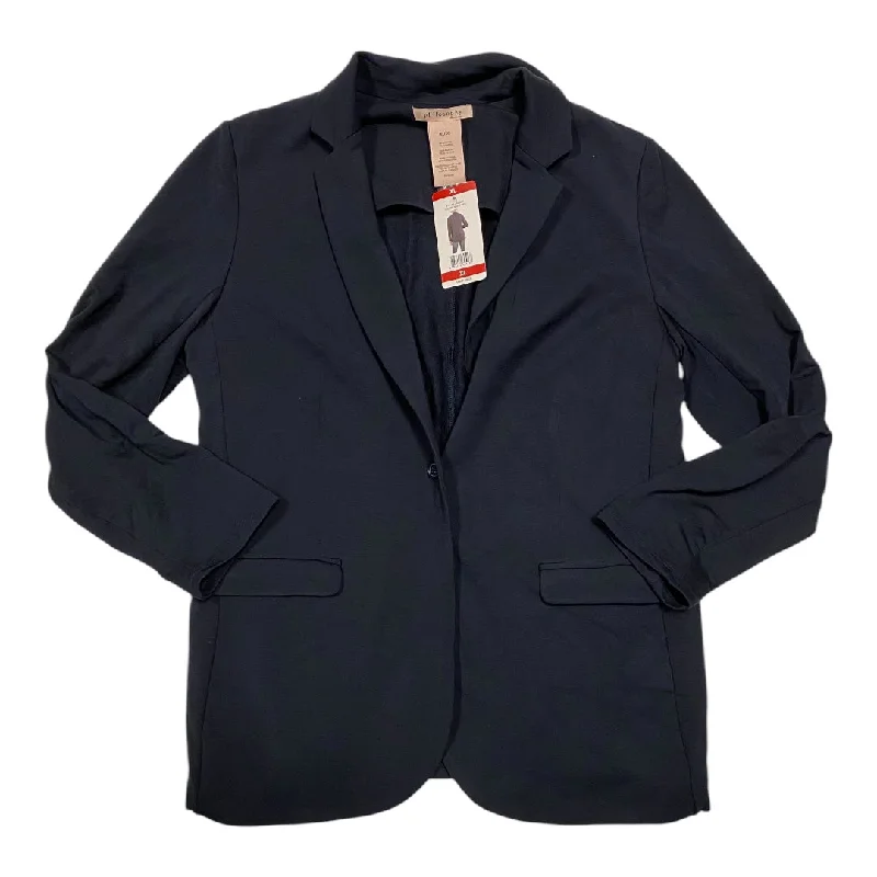 Women's Blazers with Pocket Detail -Blazer By Philosophy In Navy, Size: Xl