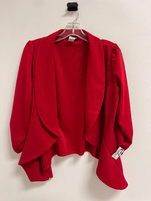 Women's Woven Blazers -Blazer By Heimish Usa In Red, Size: M