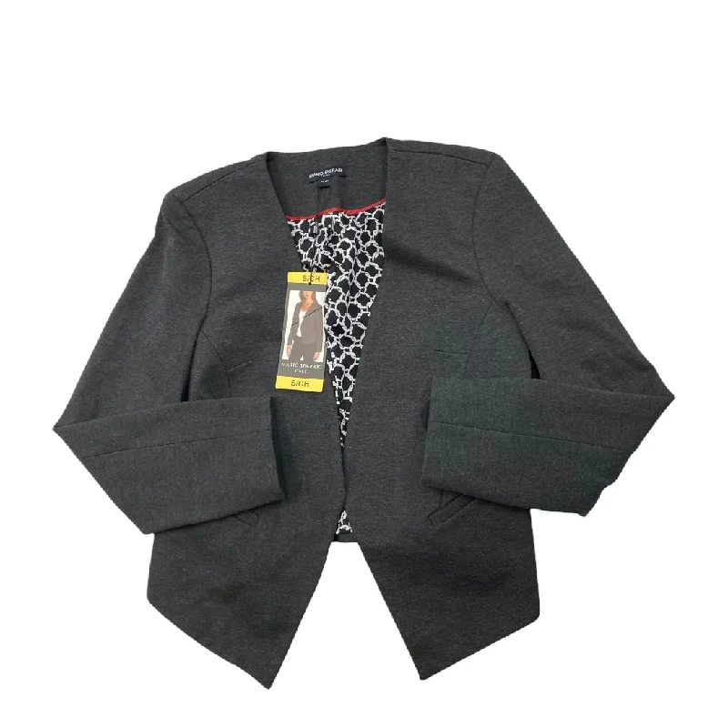 Women's Long Sleeve Blazers -Blazer By Mario Serrani In Grey, Size: S