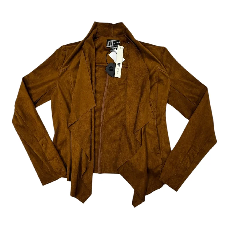 Women's Flannel Blazers -Blazer By Kut In Brown, Size: S