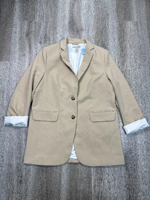 Women's Wool Winter Work Blazers -Blazer By H&m In Tan, Size: M