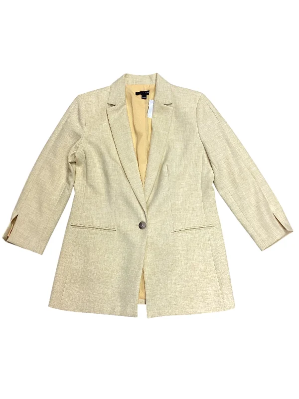 Women's Double-breasted Trend Blazers -Blazer By Ann Taylor In Yellow, Size: 6
