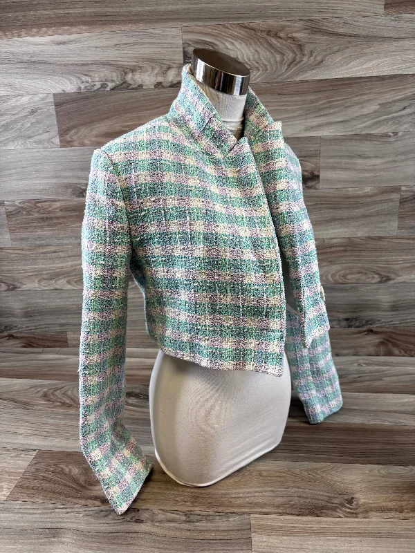 Women's Sophisticated Business Blazers -Blazer By Zara In Teal, Size: Xs