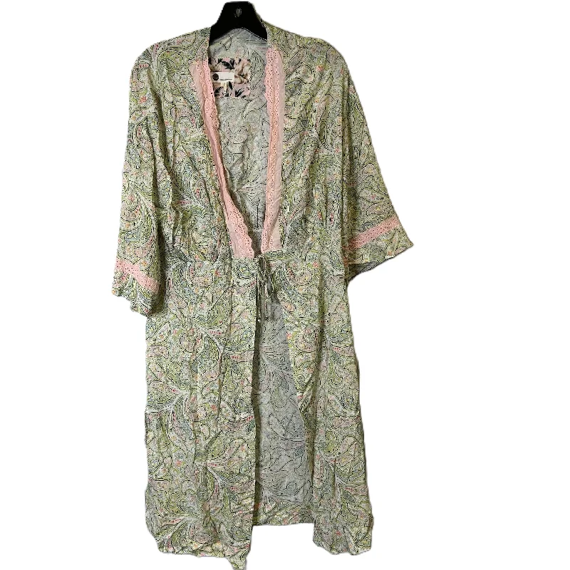 Kimono with Tie Belt-Kimono By Anthropologie In Floral Print, Size: S