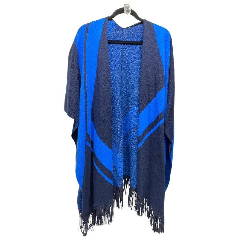 Kimono with Soft and Cozy Feel-Kimono By Clothes Mentor In Black & Blue