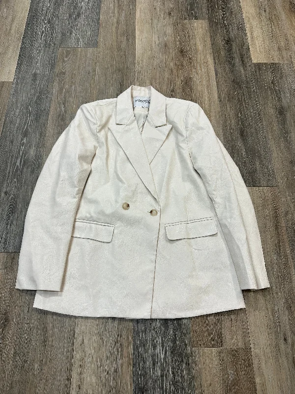 Women's Winter Fashion Blazers -Blazer By FRNCH In White, Size: Xs