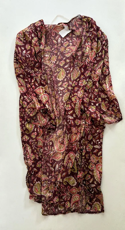 Kimono with Cozy Fabric-Kimono By Spin In Paisley, Size: L