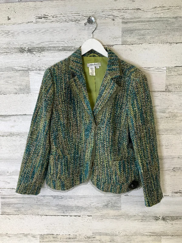 Women's Professional Suit Blazers -Blazer By Coldwater Creek In Green, Size: Xl