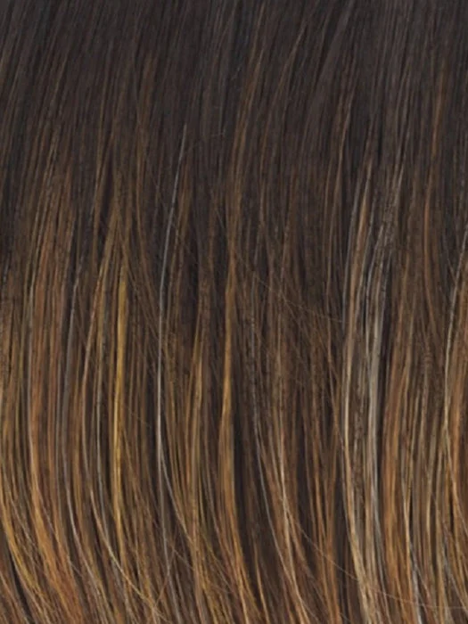 RL8/29SS SHADED HAZELNUT | Warm Medium Brown Evenly Blended with Ginger Blonde and Dark Roots