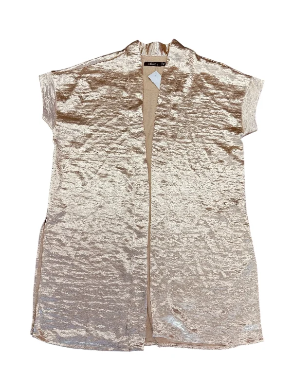 Kimono with Flowing Details-Kimono By Bke In Gold, Size: M