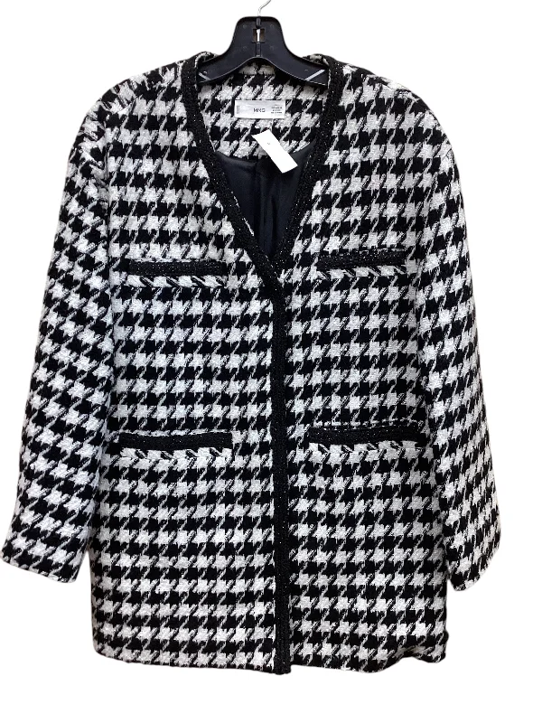 Women's Elegant Business Blazers -Blazer By Mng In Black & White, Size: Xs