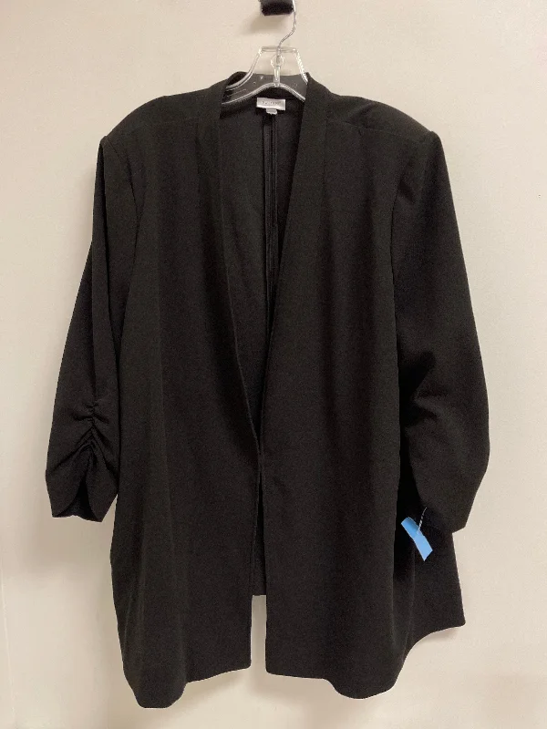 Women's Plus Size Tweed Blazers -Blazer By Avenue In Black, Size: 4x