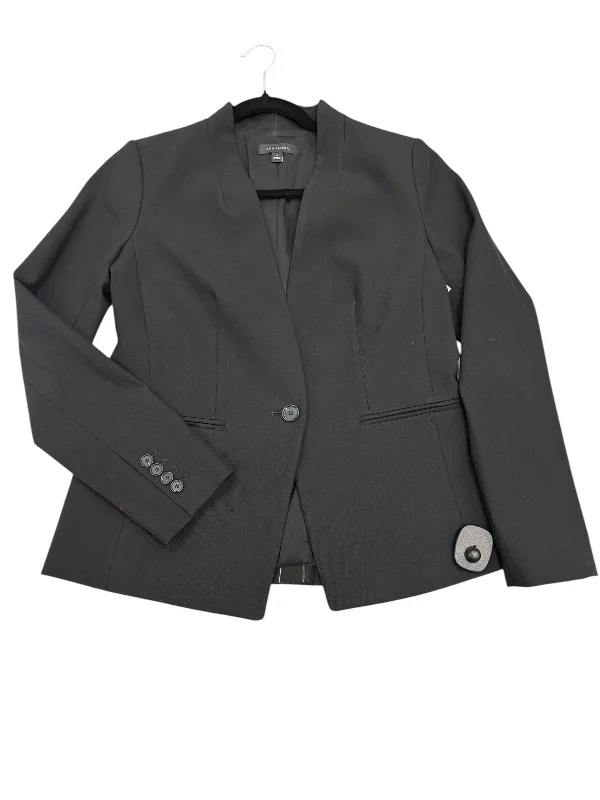 Women's Trendy Double-breasted Blazers -Blazer By Ann Taylor In Black, Size: 4