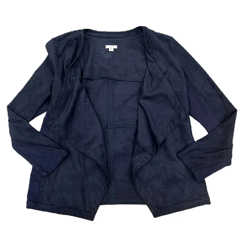 Women's Reversible Tweed Blazers -Blazer By J. Jill In Navy, Size: M