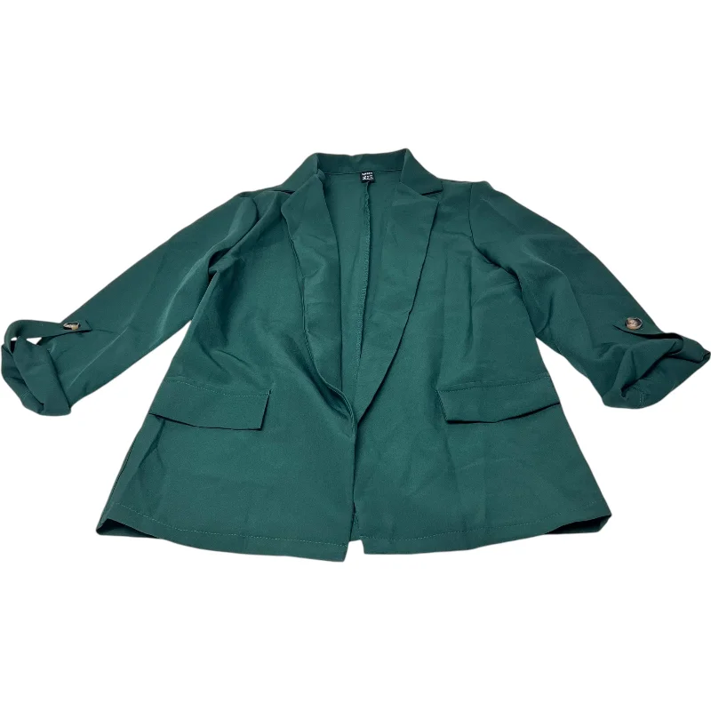 Women's Elegant Tailored Blazers -Blazer By Shein In Green, Size: M