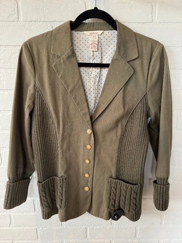 Women's Warm Blazers for Fall -Blazer By Sundance In Green, Size: S