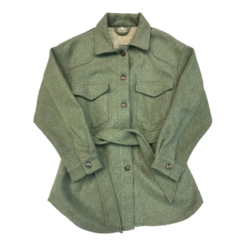 Women's Layered Blazers -Blazer By Cmc In Green, Size: M