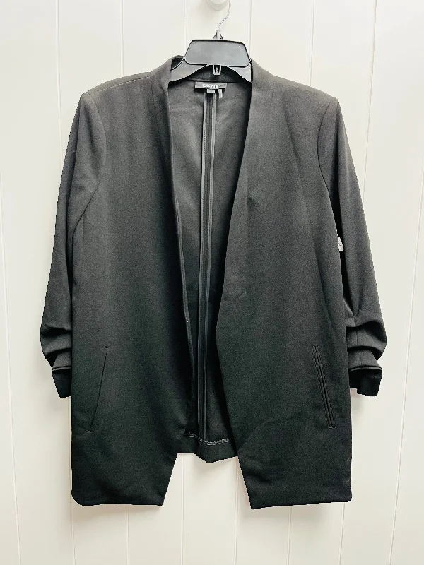 Women's Double-front Tailored Blazers -Blazer By Dkny In Black, Size: L