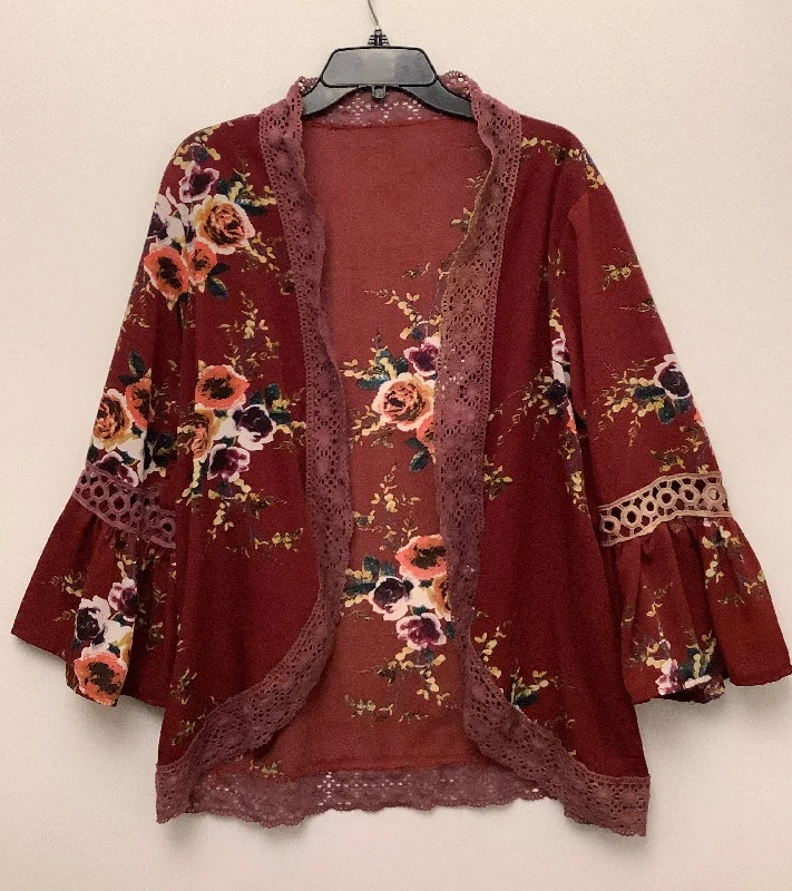 Kimono for Cozy Layering-Kimono By Cmf In Floral Print, Size: Osfm