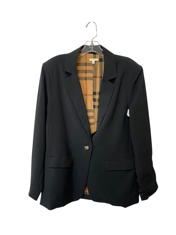 Women's Short Sleeve Blazers -Blazer By Jodifl In Black, Size: M