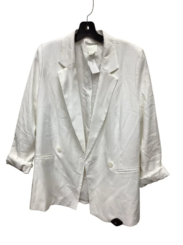 Women's Wrap Blazers -Blazer By H&m In White, Size: S