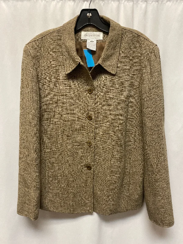 Women's Smart Blazers for Formal Look -Blazer By Jones New York In Tan, Size: Xl