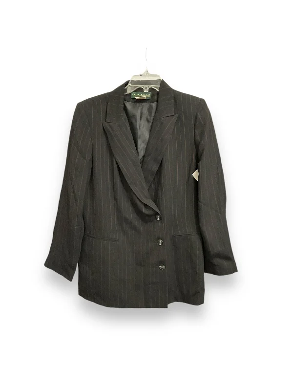 Women's Woolen Casual Blazers -Blazer By Harve Bernard In Black, Size: 1x
